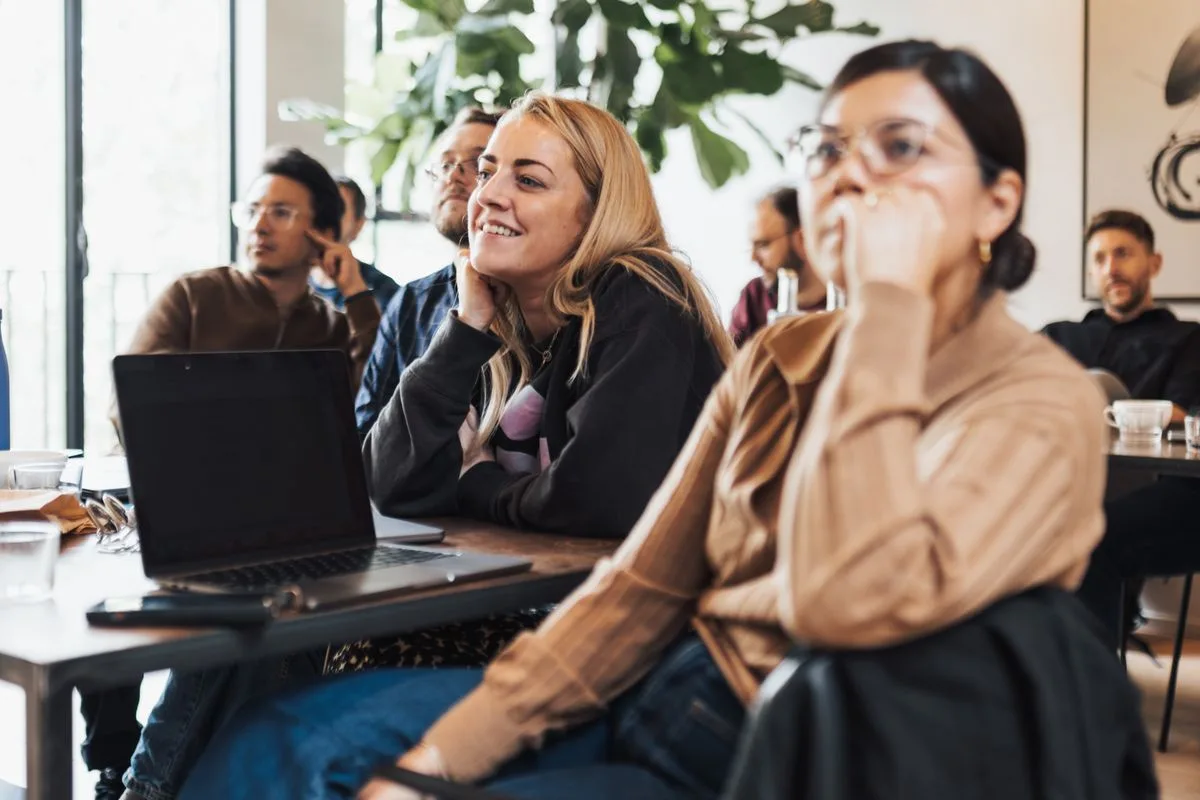 Participants engaged in a professional training session